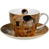 Duo Skodelica + krožnik Klimt Poljub, 470 ml, porcelan, darilna embalaža, 4050