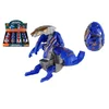 Teddies Dinozaver/robot, zložljivo plastično jajce 11 cm v foliji