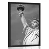 Plakat kip svobode v črnobeli varianti - 20x30 white