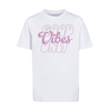 Childrens T-shirt with the inscription Good Vibes Only white