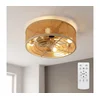 Brilagi - Plafonski ventilator 4xE27/40W/230V, prečnik 50 cm, bambus, sa daljinskim upravljačem