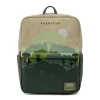 LOUNGEFLY Ranac Star Wars Lands Kashyyyk Square Mini Backpack zeleni