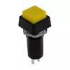 Taster plastični 3A/250V žuti kvadratni, fi=12mm