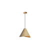 Drveni luster na sajli 1xE27/60W/230V, prečnik 33 cm, masivno drvo/hrast/kaučukovina