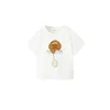 MANGO KIDS Majica CANICHE sepija/svetlo siva/temno zelena/bela
