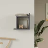 HANAH HOME Zidna polica Capri Anthracite