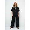 Trend Alacati Stili Ženski komplet bluza i pantalone Alc-X14122, Crni