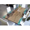 Casa Padrino luxury dining table natural/brown/green 200 cm