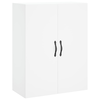 MAISON CHIC Stenska omarica - Zidna omarica bela 69,5x34x90 cm inženirski les iu1258, (22062977)