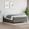 Den Box spring posteljni okvir temno siv 140x200 cm blago