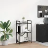 Polica Crni hrast 56 x 34 x 96 cm Konstruirano drvo