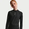 Nike Pro Older Kids (Girls) Dri-FIT Half-Zip Long Sleeve - Black