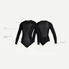 Mystic Obleka SWAY BLACK 2-2 Longarm Supershorty Frontzip - 967 Black