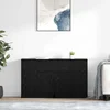 Komode 2 pcs Crni hrast 60 x 30 x 70 cm Konstruirano drvo