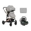 KikkaBoo Kolica Amaia Light Grey premium set 2in1 sa autosedištem I-Size (KKB11245 SET)