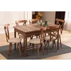 HANAH HOME Set Trpezarijski sto i 6 stolica Cenova Brown