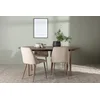 Venture Design Jedilna miza in stol Andy Night 180x75x90 cm rjave barve