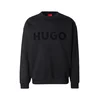 HUGO Majica Dinex črna/pegasto črna