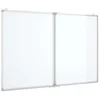 Vidaxl Magnetna tabla zložljiva 120x60x1,7 cm aluminij