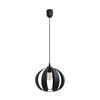Luster na sajli NEWTON 1xE27/15W/230V crna