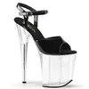 Pleaser Flamingo-809 Blk Pat/Clr 37