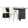 KRONDAL D180 sto mermer + 4 JONSTRUP stolice bela