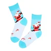 Sokisahtel Nogavice KIT cotton socks with a Santa svetlo modra
