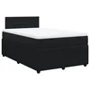 Vidaxl Box spring postelja z vzmetnico črna 120x190 cm žamet