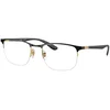 Ray-Ban RX6513 2890 M (53) Črna/Kristalna