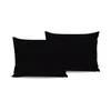 De Black Black Satin Pillowcase Set (2 komada)