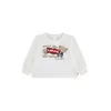 Levis Kids Majica ecru / svetlo rjava / rdeča / črna