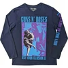 Guns N Roses Get In The Ring Tour 91-92 (Back & Sleeve Print) Navy Blue XL Majica