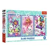 Trefl Puzzle Gabina mačja hišica Gabini pisani dnevi 3x80 34882