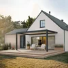 Bioklimatska pergola Ancora Stenska, 3 x 5 m, Antracit-bela, Električni