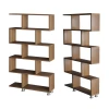 Hanah Home Nilufer Walnut Polica za knjige 90x156x20cm, Smeđa
