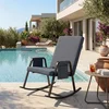 Atelier del Sofa Baštenska stolica za ljuljanje, Antracit