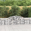 Lučne gabionske košare 8 kom 300x30x60/80 cm pocinčano željezo