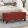 Shumee Klop vinsko rdeča 100x35x41 cm umetno usnje, (20698475)