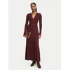 Bardot Pletena obleka Rochie 60002DB Bordo rdeča A-Line Fit
