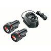 BOSCH Starter set 2x PBA 12V 1,5 Ah + punjač GAL 1210, 1600A01L3E