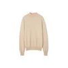 GOBI Cashmere Pulover Mens Essential Mock Neck Cashmere Sweater bež
