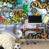 Samolepilna tapeta veseli street art - 490x330
