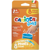 Carioca Otroške prstne barve 50 ml 8 kosov