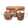 Božičkov vrček in vrč v okrasni škatli - porcelanast božični set