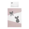 5delna posteljnina Belisima Mouse 90/120 roza