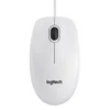LOGITECH miš B100 OPTICAL USB, bela