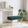 Dvojna klop Temno zelena 80 x 40 x 47 cm Blago