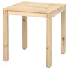 IKEA PS 2026 Sto s fikom, borovina prozirno lakirano, 70x70 cm