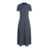 TOMMY HILFIGER Obleka Fit and Flare mornarska/bela
