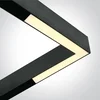 LINEARNA LED SVJETILJKA MAGNETNA KUTNA 25W 3000K 2000lm CRNA